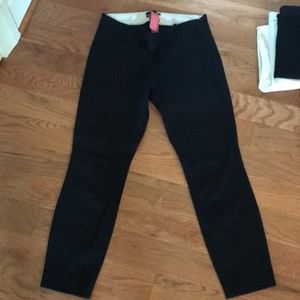 Black J Crew Minnie cropped pant